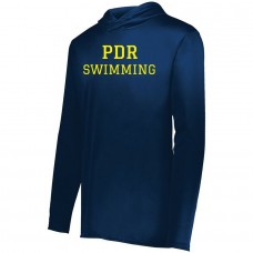 PDR Swimming  Adult/Youth Hoodie- Navy